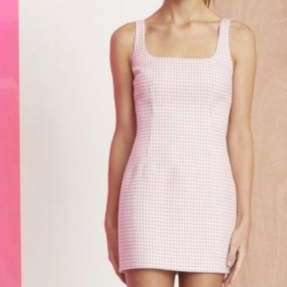 NWT Bec + Bridge Margaux Mini Dress Pink Size 2 Satin Cocktail